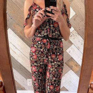 Sleeveless Floral Jumpsuit